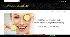 Desktop Screenshot of cliniquedecleor.no