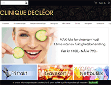 Tablet Screenshot of cliniquedecleor.no